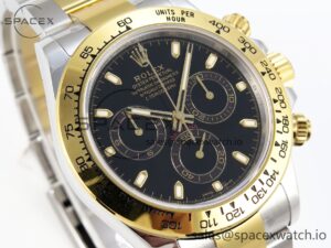 Rolex Daytona 116503 KING 1:1 Best Edition Black Dial on SS/YG Bracelet SA4130 - Image 3