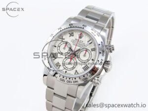 Rolex Daytona 116509 SS OMF Best Edition Meteorite Dial on SS Bracelet A7750 (Slim Movement) - Image 4
