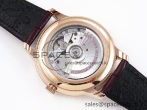 Omega De Ville Date RG MKF 1:1 Best Edition White Textured Dial Roman Marker on Brown Leather Strap A8800 - Image 15