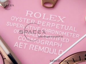 Rolex Daytona AET White Ceramic Case and Bracelet Pink Dial Noob Best Edition SA4130 - Image 9