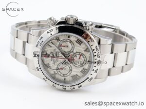 Rolex Daytona 116509 SS OMF Best Edition Meteorite Dial on SS Bracelet A7750 (Slim Movement) - Image 5