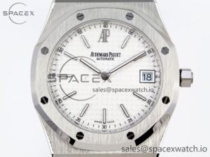 Audermars Piguet Royal Oak 39mm 15202 SS IPF 1:1 Best Edition White Textured Dial on SS Bracelet A2121 - Image 2