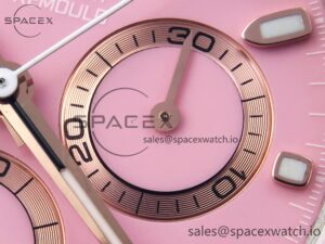 Rolex Daytona AET White Ceramic Case and Bracelet Pink Dial Noob Best Edition SA4130 - Image 10