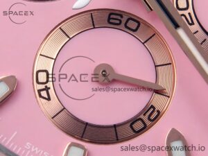 Rolex Daytona AET White Ceramic Case and Bracelet Pink Dial Noob Best Edition SA4130 - Image 11