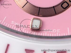 Rolex Daytona AET White Ceramic Case and Bracelet Pink Dial Noob Best Edition SA4130 - Image 12