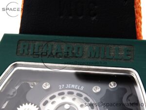 Richard Mille RM21-02 Tourbillon NTPT RMF Best Edition Skeleton Dial on Orange Rubber Strap - Image 21
