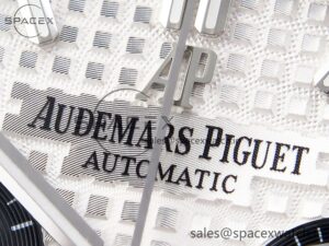 Audermars Piguet Royal Oak Chrono 26331 SS IPF 1:1 Best Edition White/Black Dial on SS Bracelet A7750 - Image 9