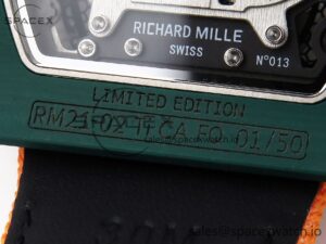 Richard Mille RM21-02 Tourbillon NTPT RMF Best Edition Skeleton Dial on Orange Rubber Strap - Image 24