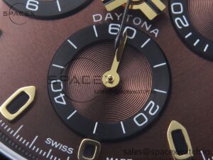 Rolex Daytona DIW Carbon/YG Case and Bezel DIWF Edition Brown Dial on Black Nylon Strap A7750 - Image 11