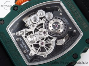 Richard Mille RM21-02 Tourbillon NTPT RMF Best Edition Skeleton Dial on Orange Rubber Strap - Image 18