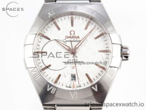 Constellation 39mm SS ASWF 1:1 Best Edition White Textured Dial on SS Bracelet A8800 - Image 2