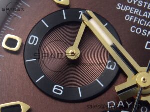 Rolex Daytona DIW Carbon/YG Case and Bezel DIWF Edition Brown Dial on Black Nylon Strap A7750 - Image 13