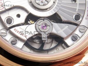 Omega De Ville Date RG MKF 1:1 Best Edition White Textured Dial Roman Marker on Brown Leather Strap A8800 - Image 18
