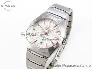 Constellation 39mm SS ASWF 1:1 Best Edition White Textured Dial on SS Bracelet A8800 - Image 4