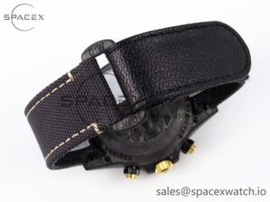 Rolex Daytona DIW Carbon/YG Case and Bezel DIWF Edition Brown Dial on Black Nylon Strap A7750 - Image 16