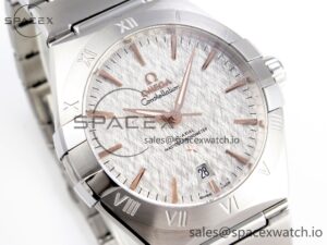 Constellation 39mm SS ASWF 1:1 Best Edition White Textured Dial on SS Bracelet A8800 - Image 3