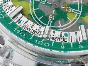 Audermars Piguet Royal Oak Offshore 44mm Transparent APF Best Edition Green Dial on Green Rubber Strap A3126 - Image 12