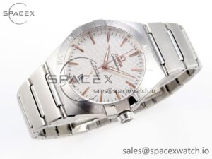 Constellation 39mm SS ASWF 1:1 Best Edition White Textured Dial on SS Bracelet A8800 - Image 6
