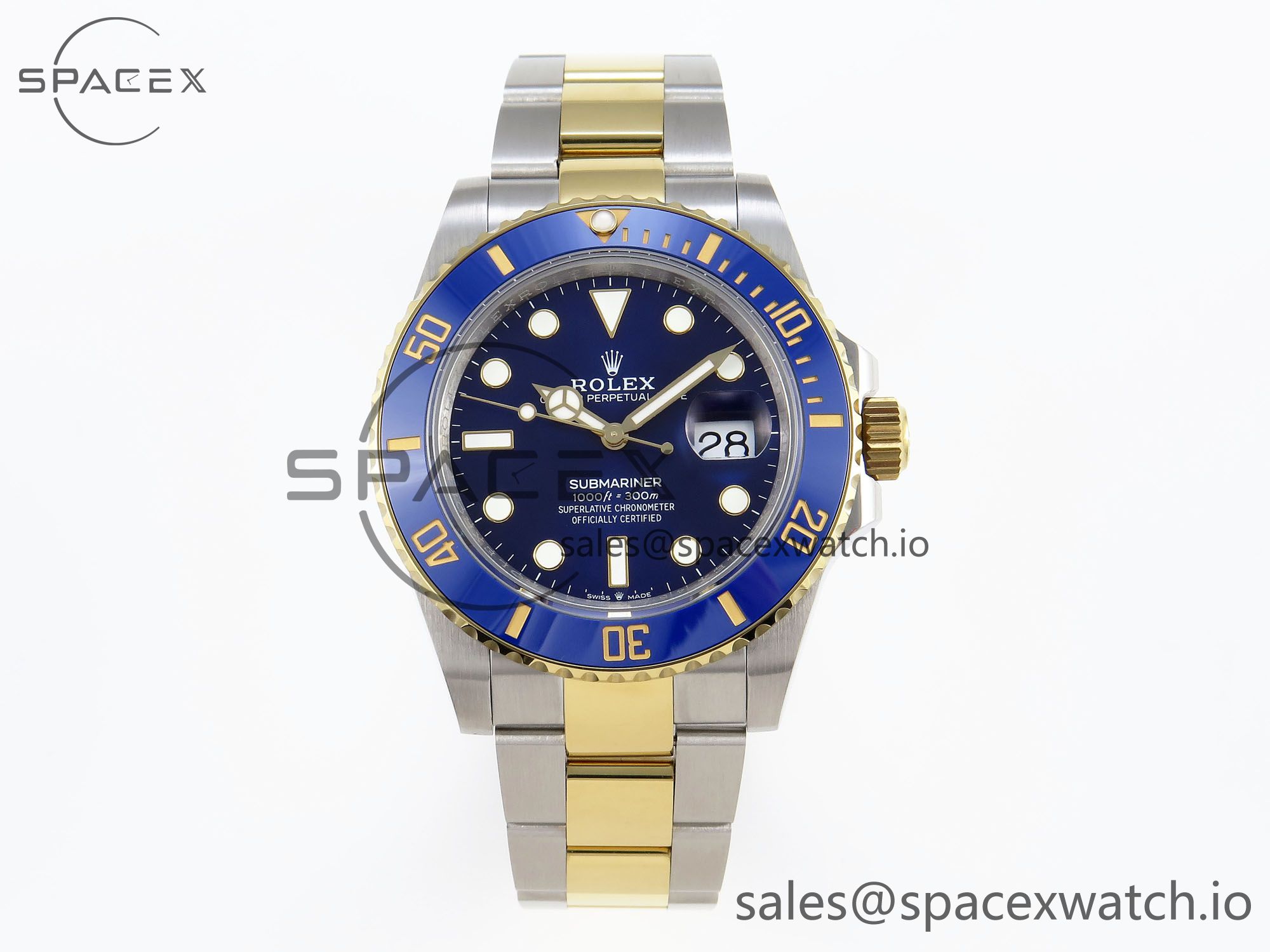 IMG_0167 Rolex Submariner 41mm 126613 LB SS/YG Blue Ceramic 904L Steel JDF 1:1 Best Edition VR3235 V2 - Image 1
