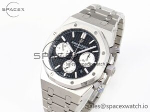 Audermars Piguet Royal Oak Chrono 26331 SS IPF 1:1 Best Edition Black/White Dial on SS Bracelet A7750 - Image 4