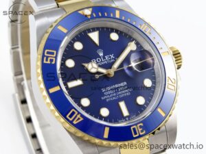 Rolex Submariner 41mm 126613 LB SS/YG Blue Ceramic 904L Steel JDF 1:1 Best Edition VR3235 V2 - Image 3