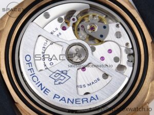 Panerai PAM1074 W BRONZO VSF 1:1 BEST EDITION BLUE DIAL ON BLUE CALFSKIN STRAP P.900 CLONE - Image 20