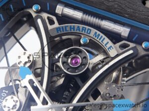 Richard Mille RM 53-01 Real Tourbillon Pablo Mac Donough 3KF Best Edition on Blue Rubber Strap - Image 9