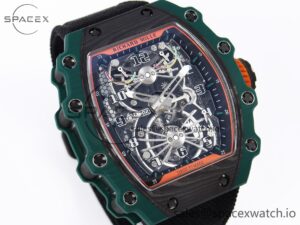 Richard Mille RM21-02 Tourbillon NTPT RMF Best Edition Skeleton Dial on Black Nylon Strap - Image 3