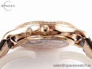Jaeger-Lecoultre Master Ultra Thin Moon 1368420 RG ZF 1:1 Best Edition White Diamond Dial on Brown Leather Strap SA925 Super Clone V2 - Image 13