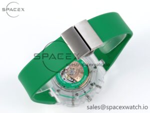 Audermars Piguet Royal Oak Offshore 44mm Transparent APF Best Edition Green Dial on Green Rubber Strap A3126 - Image 16