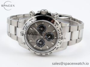 Rolex Daytona 116509 SS OMF Best Edition Gray/Black Dial on SS Bracelet A7750 (Slim Movement) - Image 5