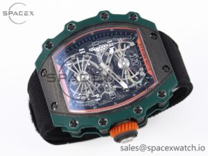Richard Mille RM21-02 Tourbillon NTPT RMF Best Edition Skeleton Dial on Black Nylon Strap - Image 6