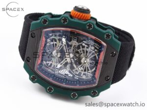 Richard Mille RM21-02 Tourbillon NTPT RMF Best Edition Skeleton Dial on Black Nylon Strap - Image 5