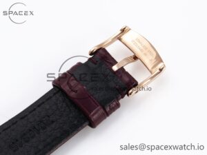 Omega De Ville Date RG MKF 1:1 Best Edition White Dial Roman Marker on Brown Leather Strap A8800 - Image 25