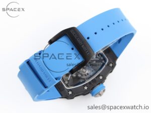 Richard Mille RM 53-01 Real Tourbillon Pablo Mac Donough 3KF Best Edition on Blue Rubber Strap - Image 14
