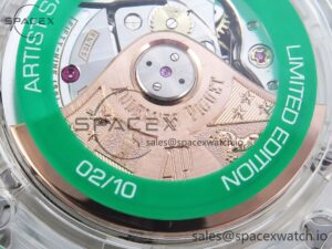Audermars Piguet Royal Oak Offshore 44mm Transparent APF Best Edition Green Dial on Green Rubber Strap A3126 - Image 19