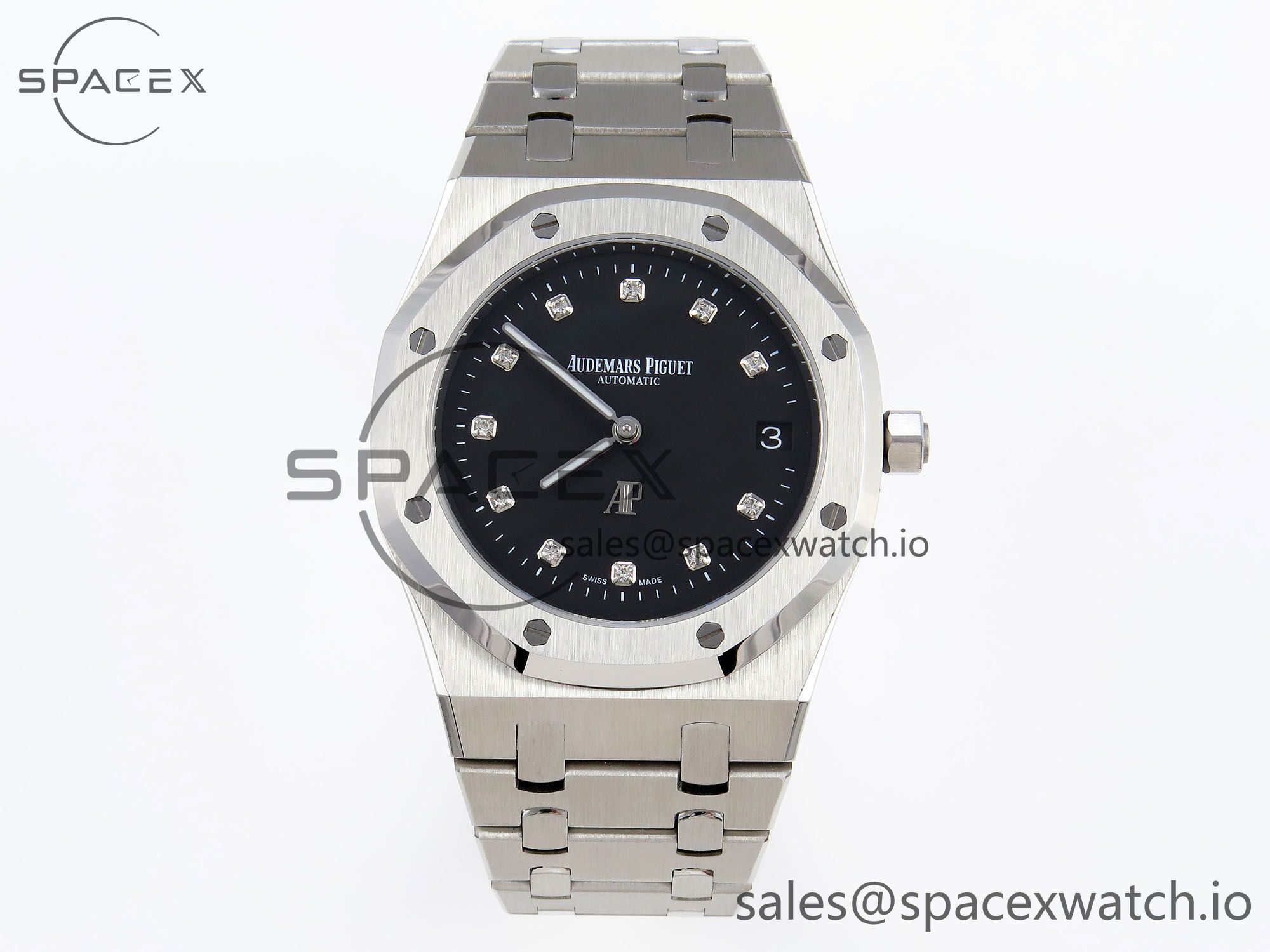 IMG_0174 Audermars Piguet Royal Oak 39mm 15202 SS IPF 1:1 Best Edition Black Dial on SS Bracelet A2121 - Image 1