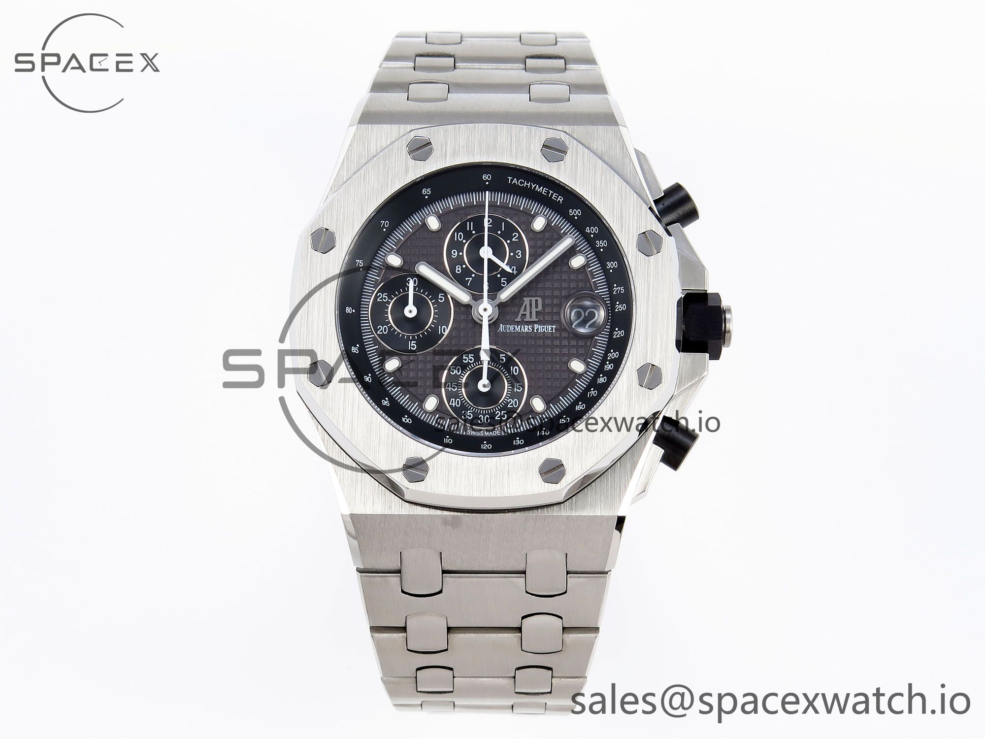 IMG_0174 AUDEMARS PIGUET ROYAL OAK OFFSHORE 42MM SS APF 1:1 BEST EDITION GRAY DIAL ON SS BRACELET STRAP A4404 - Image 1