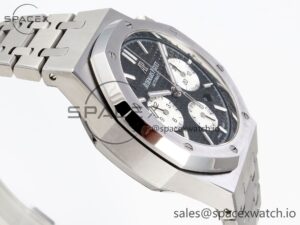 Audermars Piguet Royal Oak Chrono 26331 SS IPF 1:1 Best Edition Black/White Dial on SS Bracelet A7750 - Image 8
