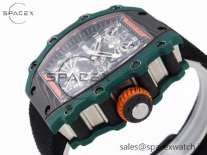 Richard Mille RM21-02 Tourbillon NTPT RMF Best Edition Skeleton Dial on Black Nylon Strap - Image 7