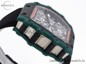 Richard Mille RM21-02 Tourbillon NTPT RMF Best Edition Skeleton Dial on Black Nylon Strap - Image 8