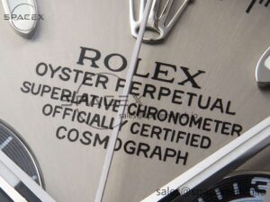 Rolex Daytona 116509 SS OMF Best Edition Gray/Black Dial on SS Bracelet A7750 (Slim Movement) - Image 9