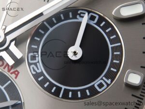 Rolex Daytona 116509 SS OMF Best Edition Gray/Black Dial on SS Bracelet A7750 (Slim Movement) - Image 10