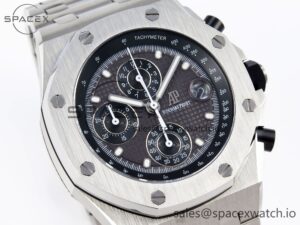 AUDEMARS PIGUET ROYAL OAK OFFSHORE 42MM SS APF 1:1 BEST EDITION GRAY DIAL ON SS BRACELET STRAP A4404 - Image 3