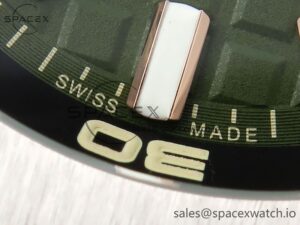 AUDEMARS PIGUET ROYAL OAK OFFSHORE DIVER 15720 APSF 1:1 BEST EDITION GREEN DIAL ON GREEN RUBBER STRAP SA4308 - Image 12