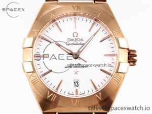 Omega Constellation 39mm RG ASWF 1:1 Best Edition White Dial on RG Bracelet A8801 - Image 2