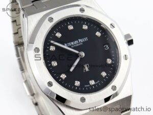 Audermars Piguet Royal Oak 39mm 15202 SS IPF 1:1 Best Edition Black Dial on SS Bracelet A2121 - Image 3
