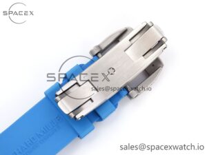 Richard Mille RM035 Blue Transparent RMF Best Edition Skeleton Dial on Blue Rubber Strap Clone RMUL2 - Image 23