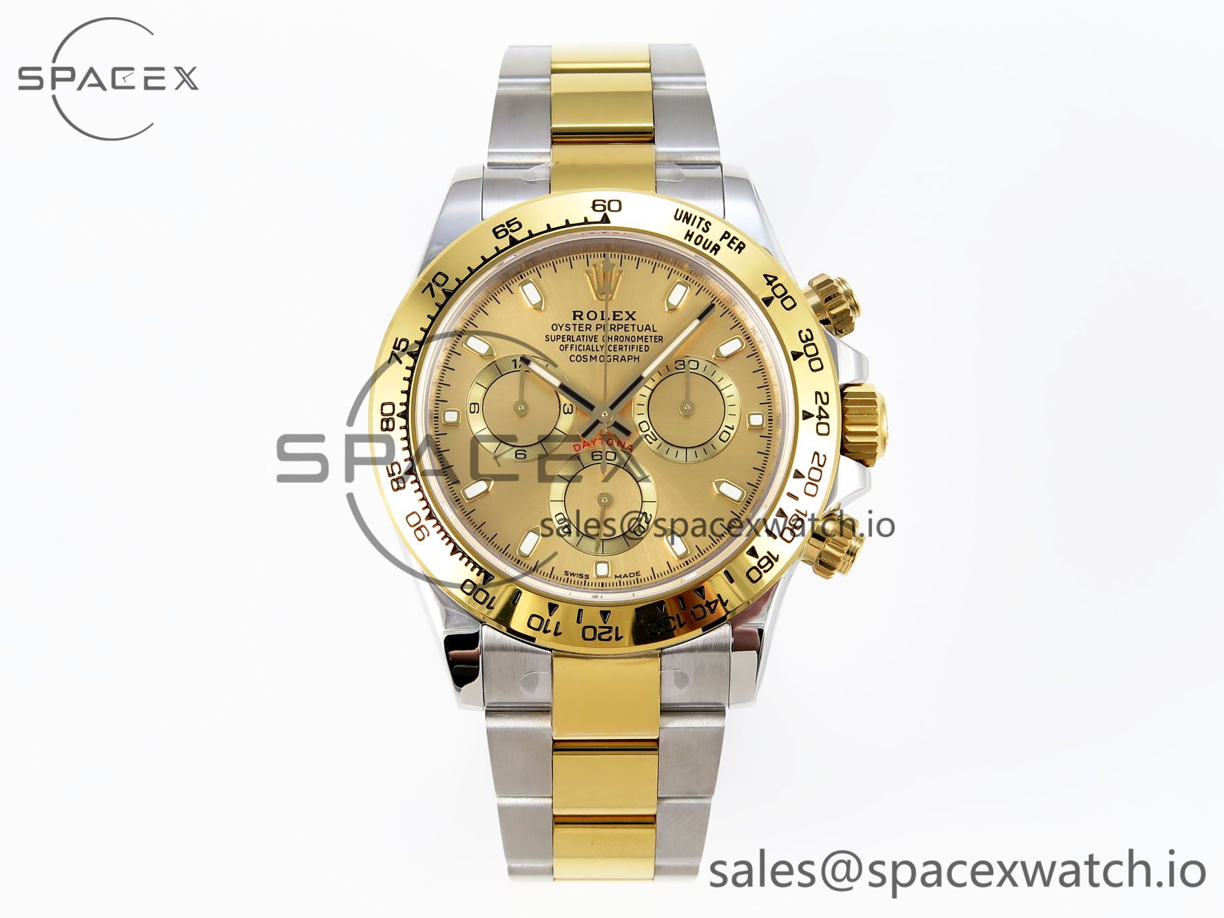 IMG_0177 Rolex Daytona 116503 KING 1:1 Best Edition YG Dial on SS/YG Bracelet SA4130 - Image 1