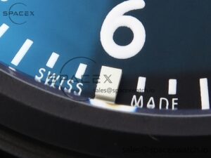 Iwc Mark XVIII Top Gun "SFTI" Black Ceramic IW324712 ZF 1:1 Best Edition on Green Nylon Strap A32111 - Image 12